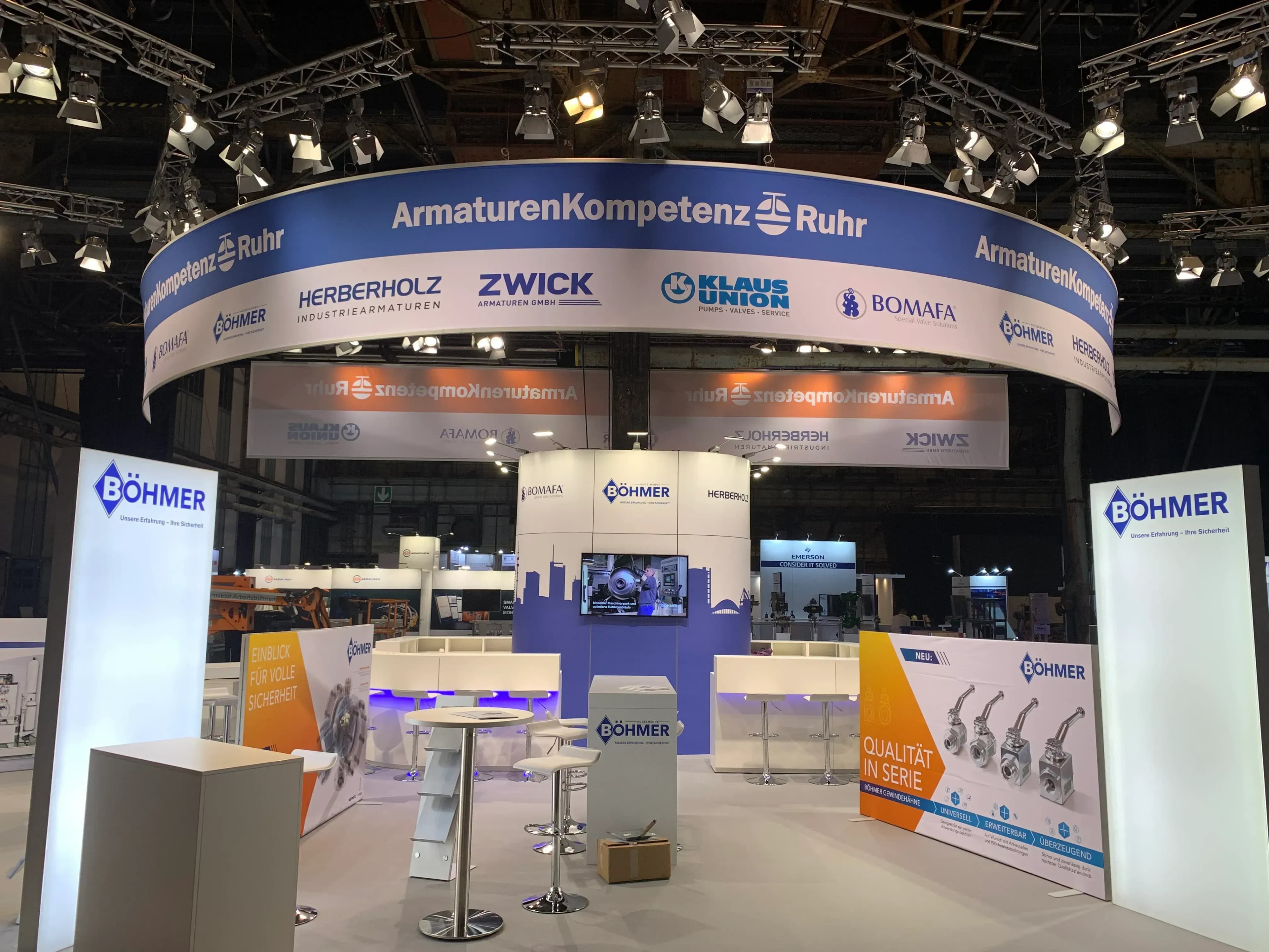 Messeausstattung in Münster #LED Wand #Eventtechnik #LCD Display mieten